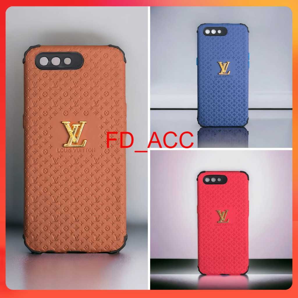 [ OPPO A1K | A3S | A5S | A7 | A11K | A12 | A15 | A15S ] CASE LEATHER LV