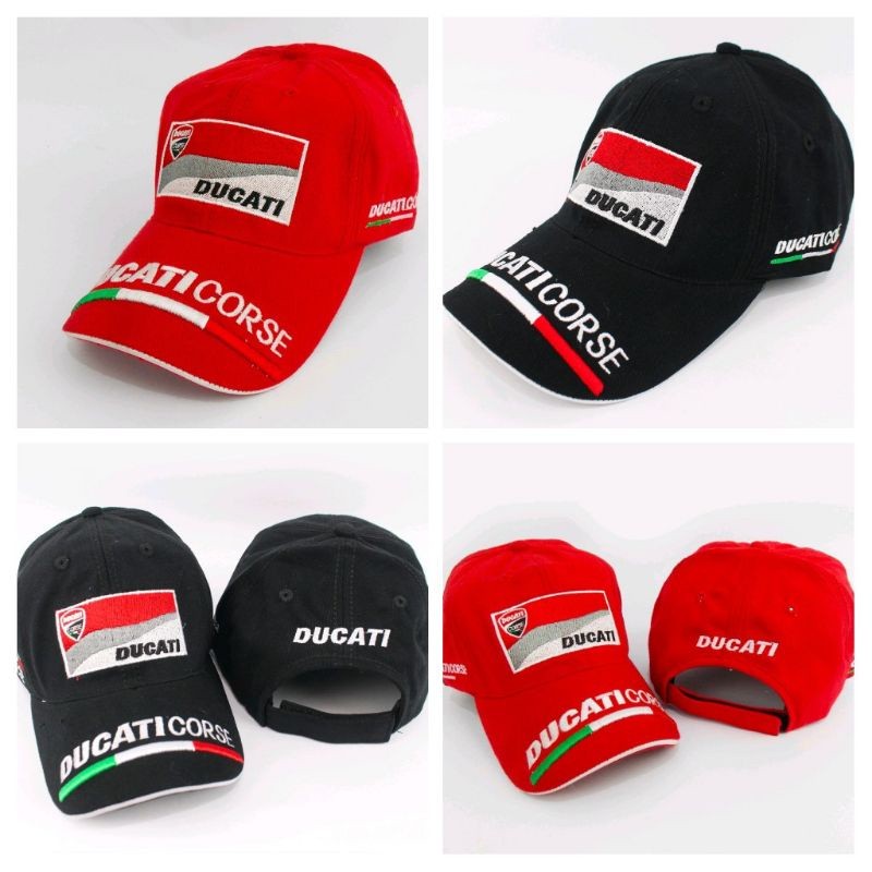 Topi Baseball Racing DUCATI CORCE/Topi DOVI 04 JUARA/Topi  PODIUM MotoGP / Bisa COD