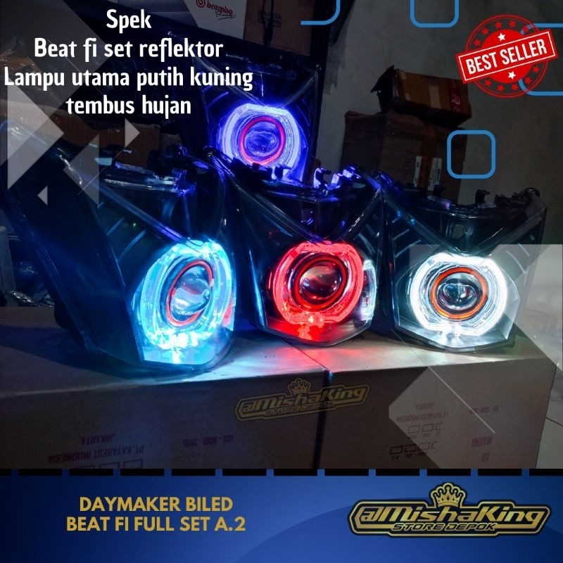 lampu bilet biled beat fi spek terang full set reflektor
