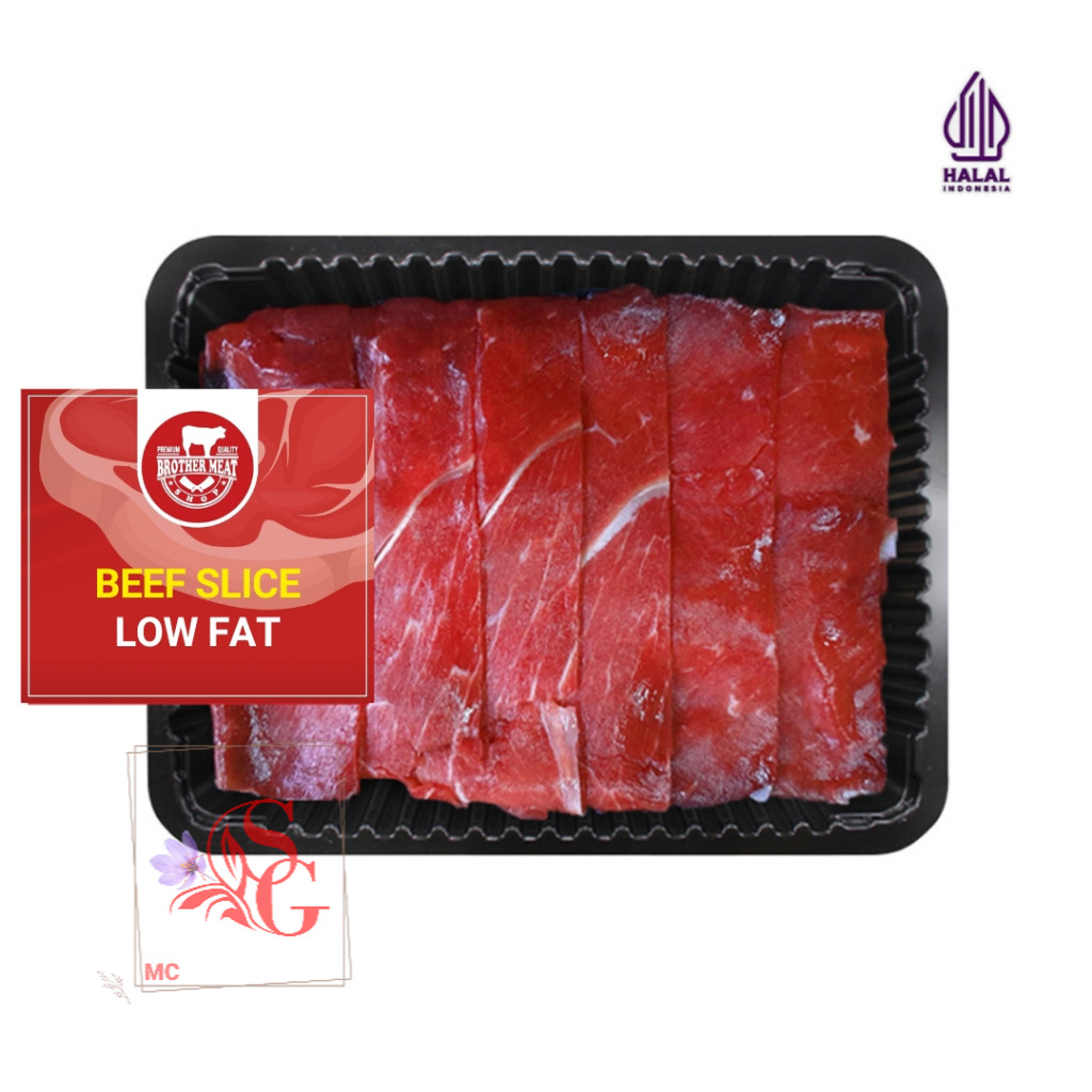 

Slice Low Fat Beef 250gr - Daging Sapi Iris Rendah Lemak