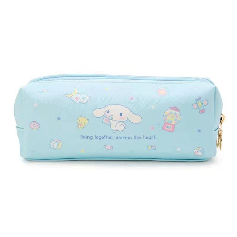 

( OTH1128 ) Pencil case kotak tempat pensil pouch kosmetik serbaguna - sanrio kuromi cinnamoroll melody - purple ungu blue biru pink merah muda