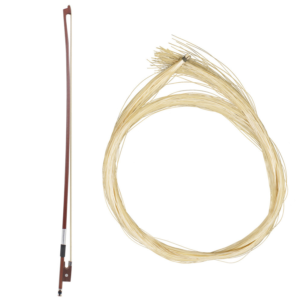 1 Hank Violin Bow Horse Hair Unbleached Replacement Violin Bow Hair White Violin Bow Horsehair Violi