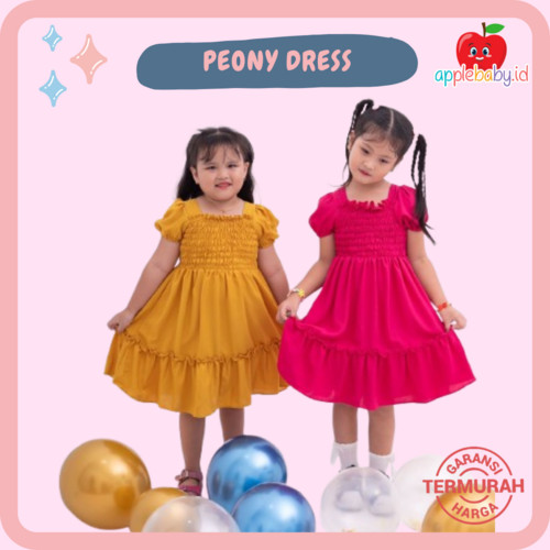 Peony dress anak perempuan dress peony anak perempuan