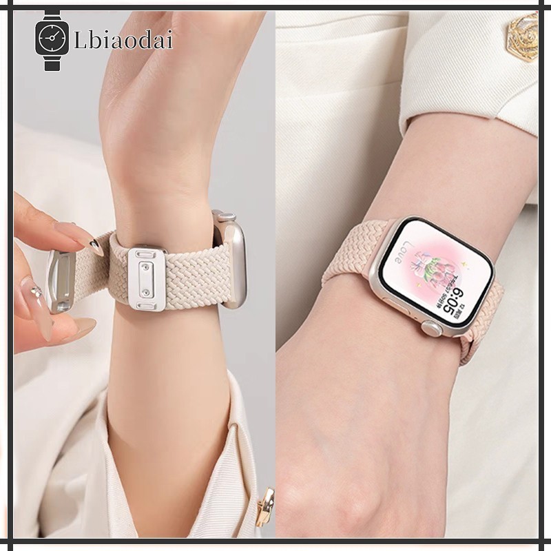 Nylon Strap for Iwatch Apple Watch Se 2 Ultra 4 3 2 / Ultra 49mm 46 45 41 44mm 40 42 38mm Series 12 