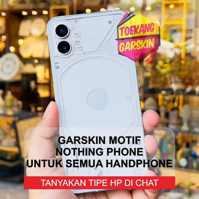 GARSKIN MOTIF NOTHING PHONE UNTUK SEMUA HANDPHONE