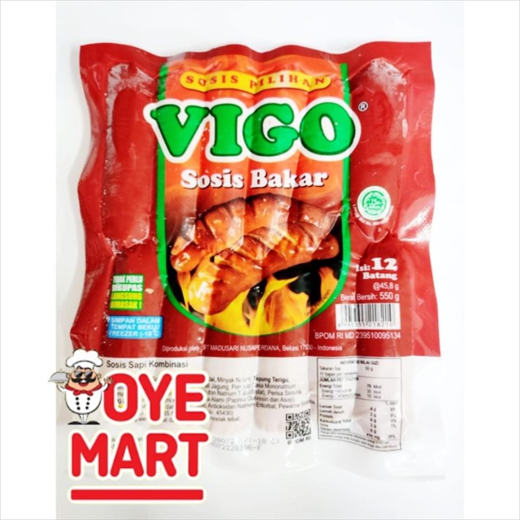 

VIGO SOSIS BAKAR 550GR ISI 12 PCS