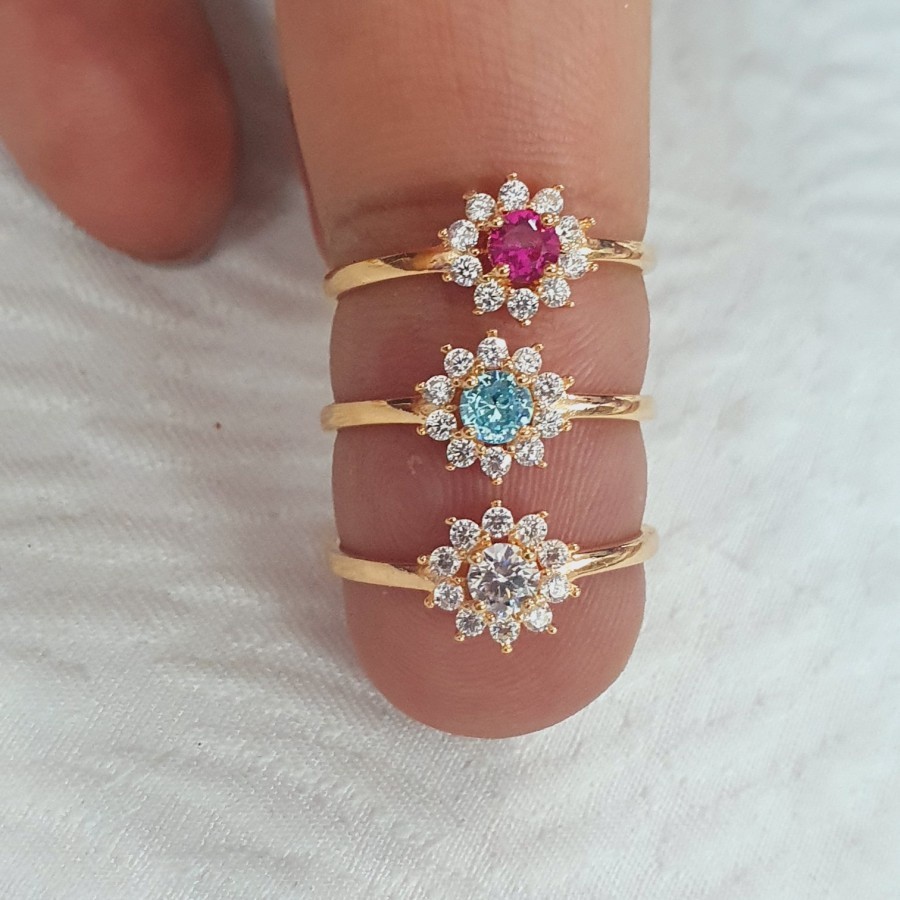 cincin model lady matahari variasi ad mata emas 70 % 70% 700 16 k