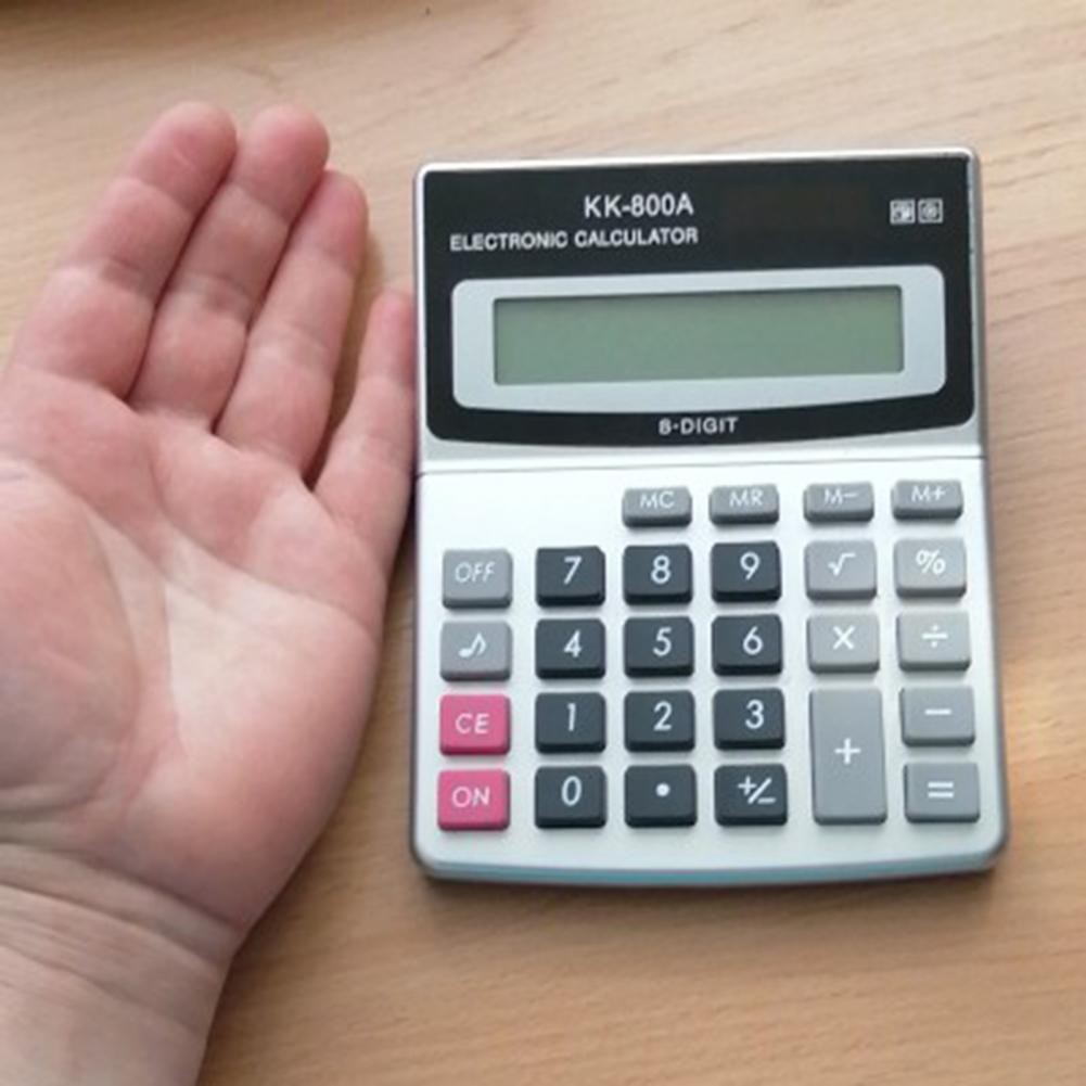 

KK-800A Basic Calculator Reliable Lightweight Desktop Calculator LCD Display Basic Calculator Student Stationery