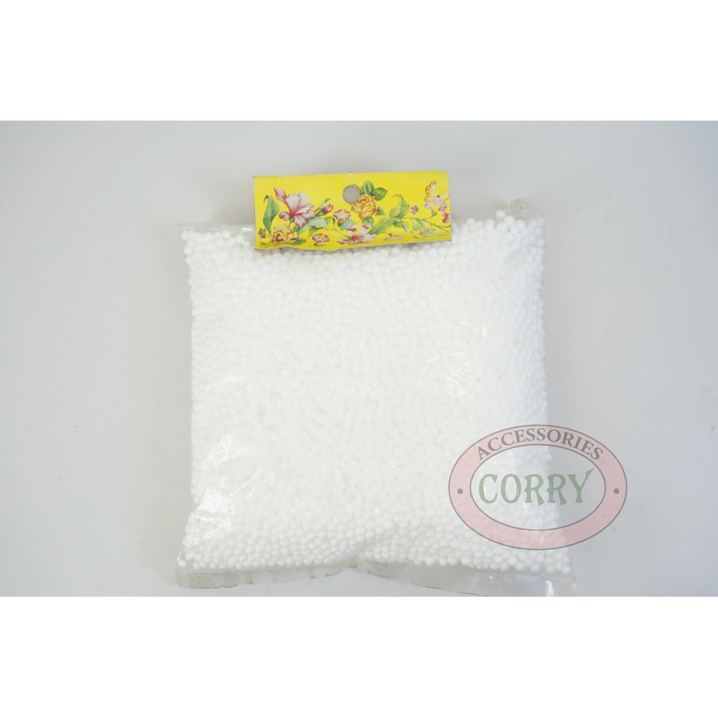 Butir Plastik Salju Putih Hiasan Dekorasi Parcel Pohon Natal