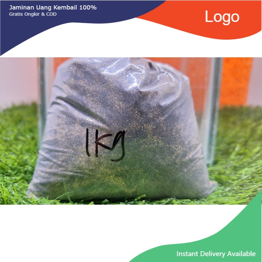 Pasir Moza Akuarium Aquascape - Moza Sand - Pasir Silika Hitam Ukuran 1 Kg