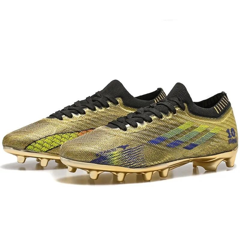 New Cross-Border Men's Women's Soccer Shoes Breathable High-Top Long-Stud AG Crumble Soccer Shoes In