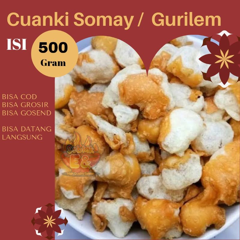 

BISA COD - Cuanki siomay atau gurilem atau batagor 500 gr- cuankie - toping baso aci - seblak - bakso