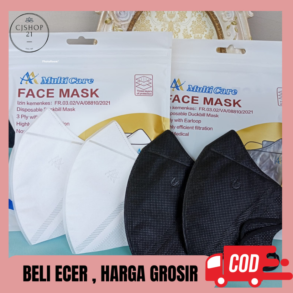 Cod ISI 50 PCS Masker Duckbill / Masker duckbill MULTI CARE / Masker Duckbill Dewasa