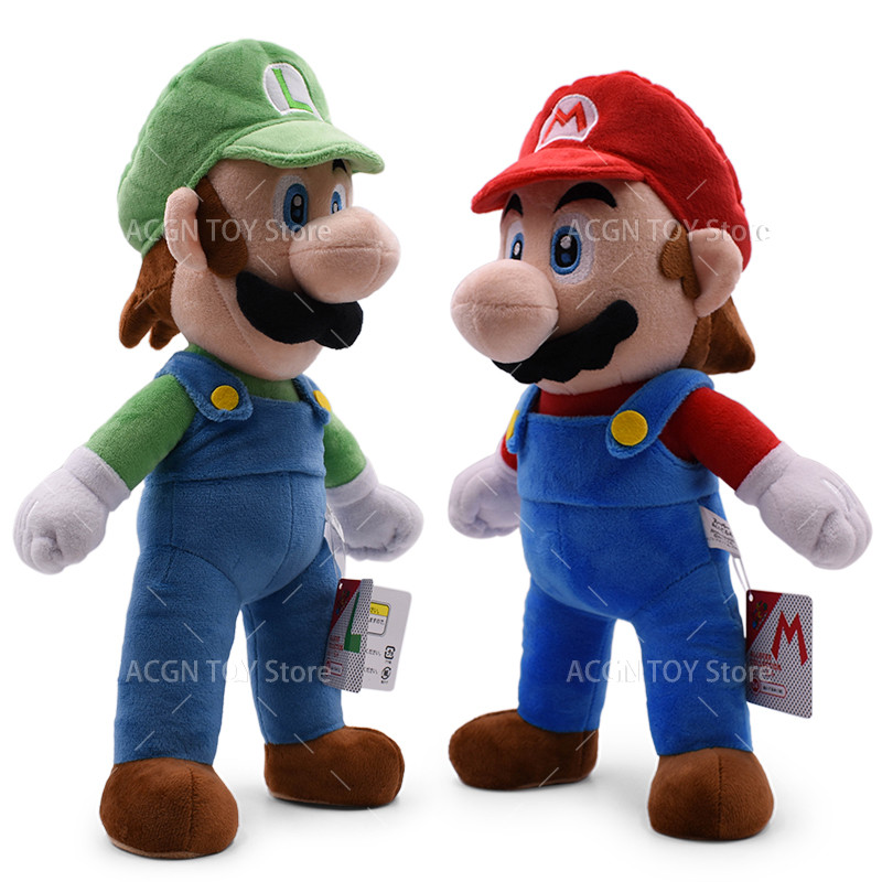 

2 Styles Bros Plush Toys Luigi Mario Stuffed Toys Anime Doll Plushie for Kids Great Christmas Birthday Gift For Children