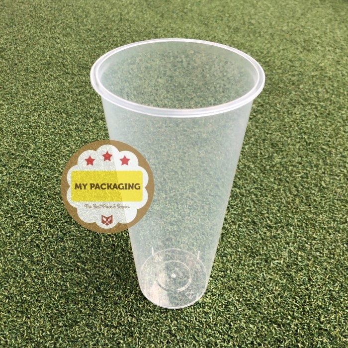Gelas Cup PP Injection 22oz 700ML TANPA TUTUP & STOPPER - 1 DUS