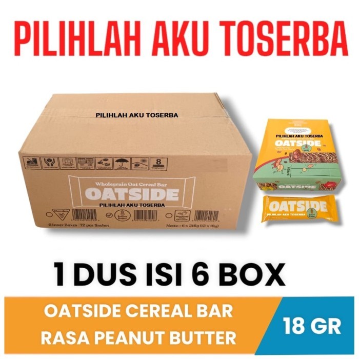 

QH Oatside Oat CEREAL BAR PEANUT BUTTER - ( HARGA 1 BOX )