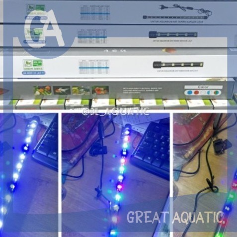 Lampu celup aquarium T4 led 2 baris 3 X MODE ARMADA AM T4 M 200 250 300 400 500 600 800 1000 1200 MO