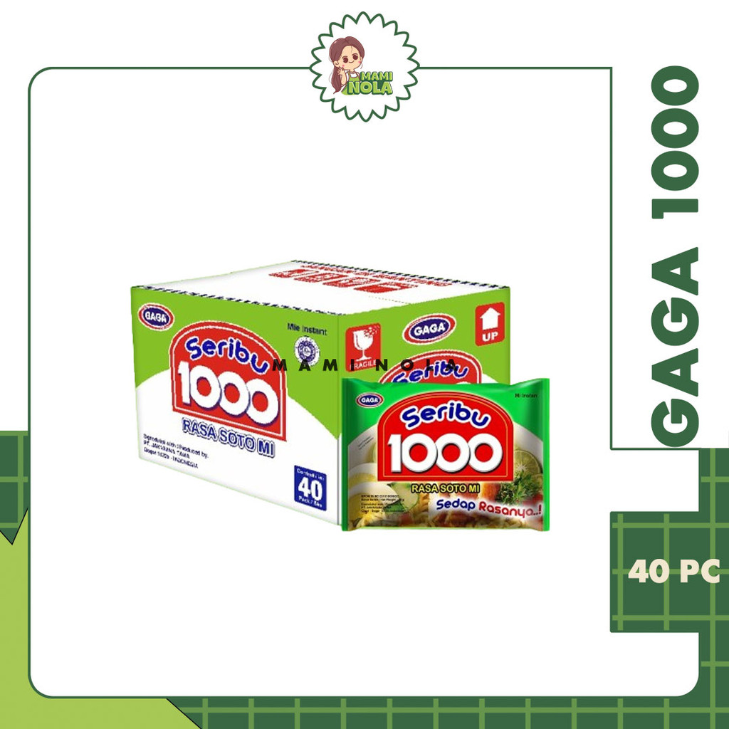 

1 Dus Mie Gaga 1000 / Mi Seribu 50 gr x 40 pc