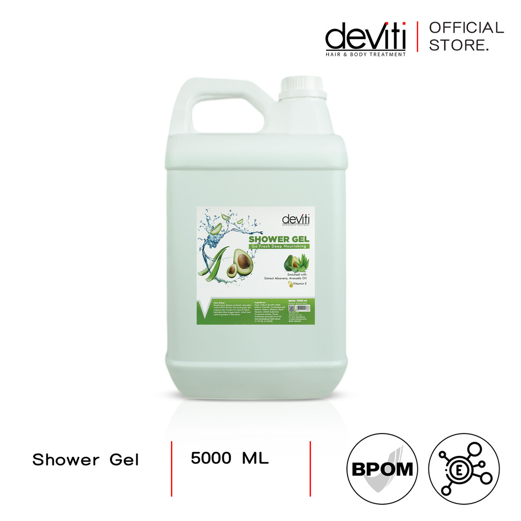 deviti Sabun Mandi Shower Gel 5 L Extract Aloevera Body Wash Sabun Cair