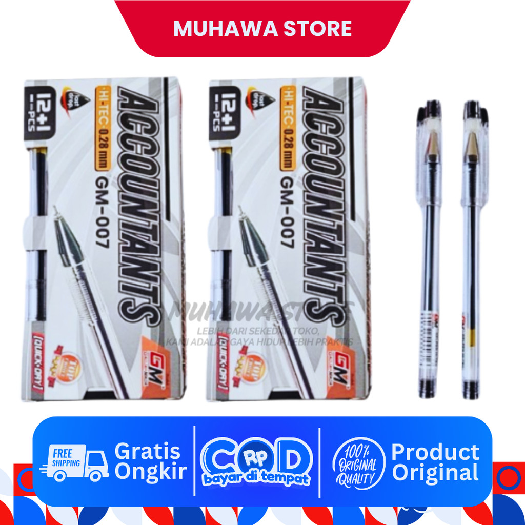 

PEN GM ACCOUNTANT GM HITECH-007 ISI 13 PCS PER 1 PACK