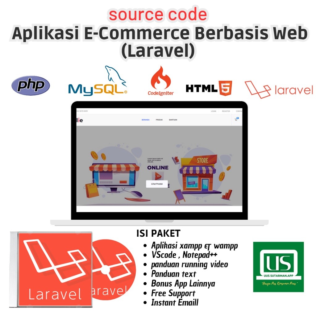 Source Code Aplikasi E-Commerce Berbasis Web (Laravel)