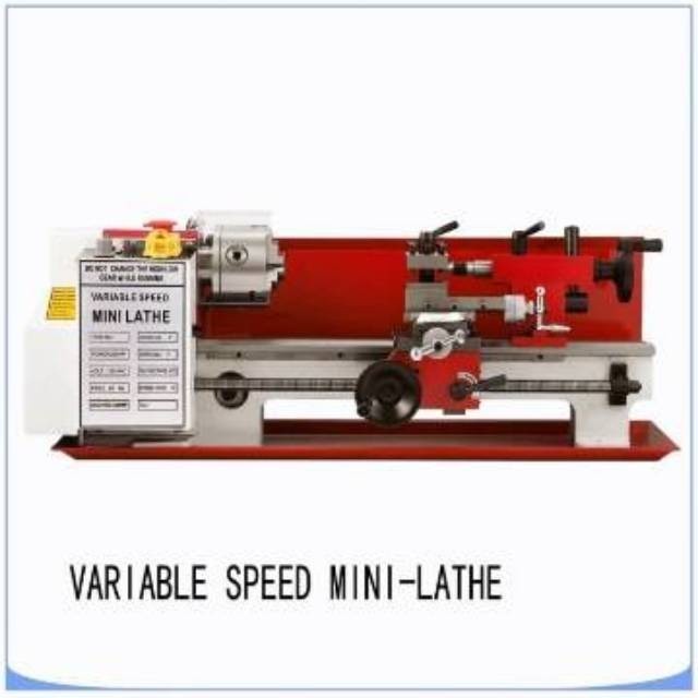 Mesin Bubut Mini Variable Speed/ Mini Lathe Woodworking HL 0618/ Mesin Bubut Mini Soft Metal Working