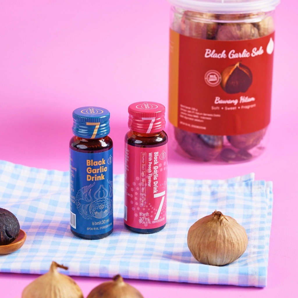 

[LW] HSD Black Garlic Drink Original & Peach - Minuman Ekstrak Bawang Hitam Bebas Pengawet & BPOM
