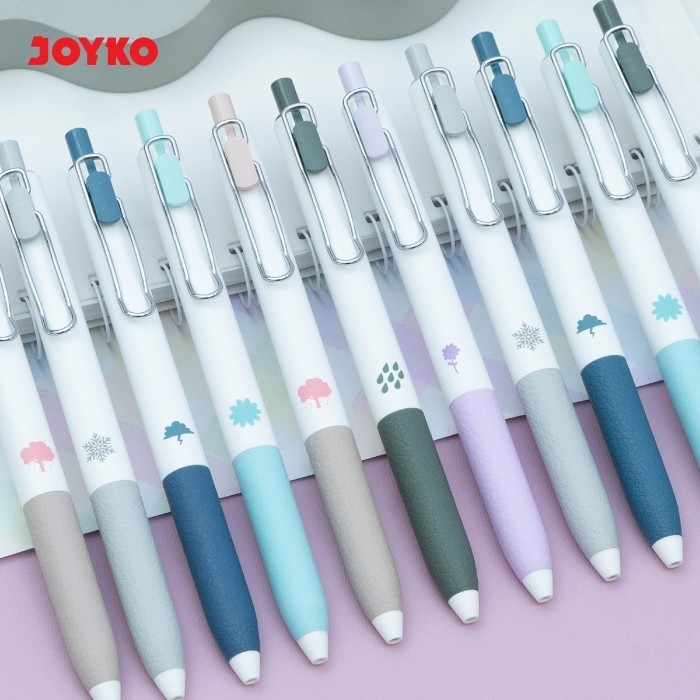 

JOYKO Gel Pen Pulpen Pena GP-415 Jumbo Refill Gel 0.5 mm Retractable Warna Hitam ECER