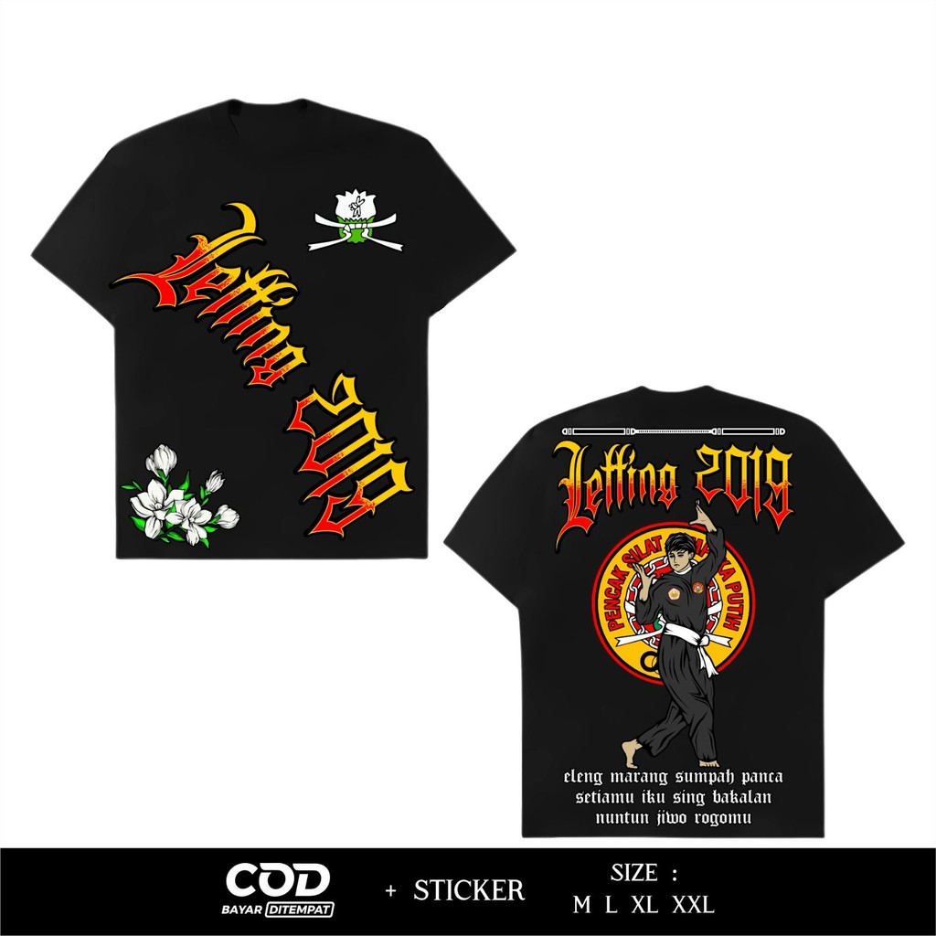 KAOS PSHT  CEMPAKA PUTIH LETTING 2019 KAOS PSHT TERBARU - KAOS SH TERATE - KAOS PSHT SIMPEL - KAOS P