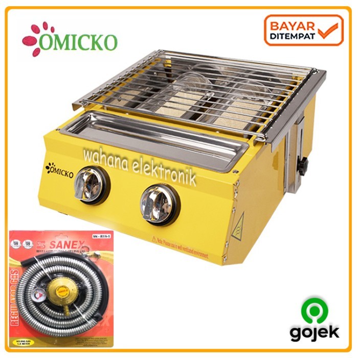 BEST -KOMPOR PANGGANG 2 TUNGKU(SOSIS BAKAR, AYAM, IKAN, SATE) PANGGANGAN GAS - KOMPOR SAJA