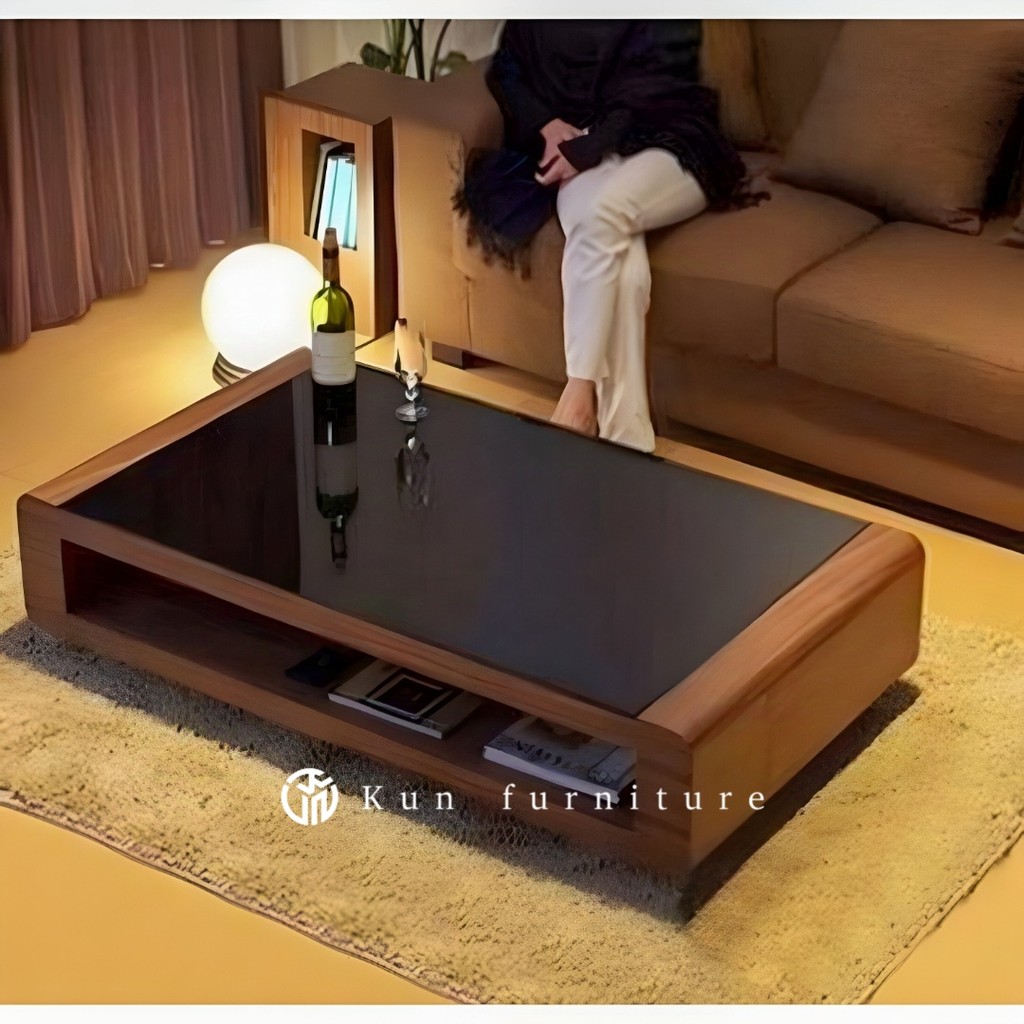 meja kopi jati, meja tamu jati minimalis modern, meja tamu | Kun furniture