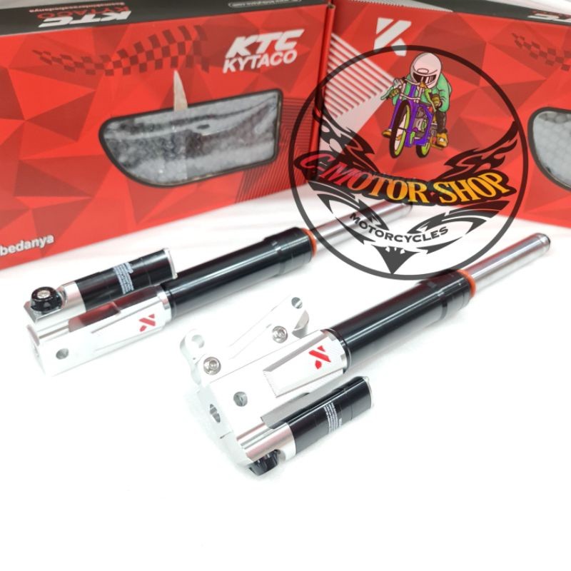 SUSPENSION SHOCKBREAKER DEPAN KTC KYTACO AEROX OLD AEROX NEW YAMAHA FAZZIO MODEL UPSIDE DOWN KTC KYT