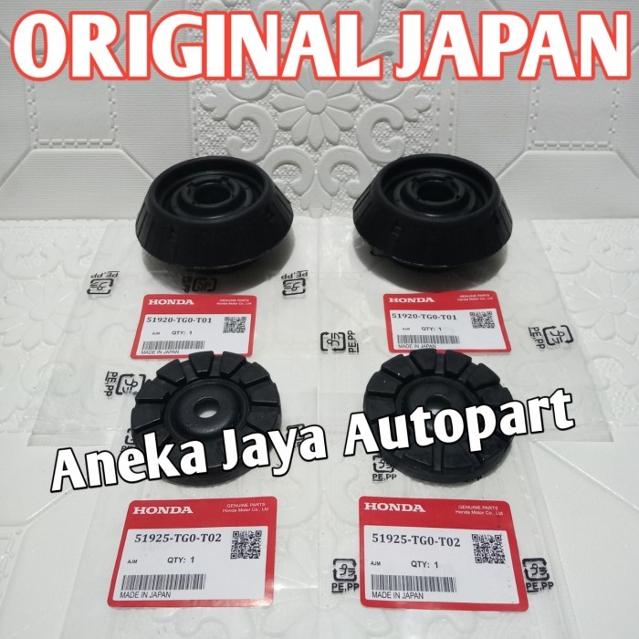 karet support shock + tatakan support jazz city brio mobilio freed ori