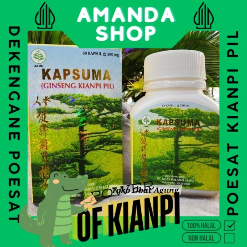 

janetaollshop HARGA PROMO MURAH!!! Kapsuma Ginseng Kianpi Pill. Obat Penggemuk Badan, Memperbaiki Nafsu Makan, Memperbaiki Metabolisme selamat berbelanja online