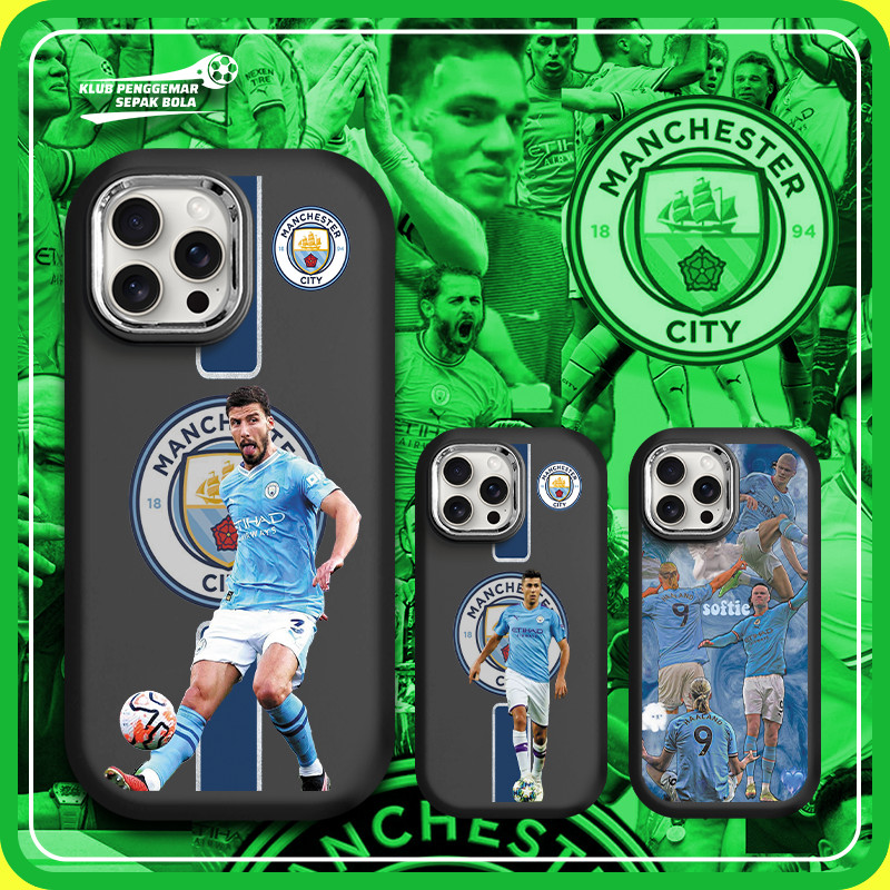 iPhone Manchester City MCI Casing soft sepak bola Kontes Estetis Tekstur Mode Bintang cantik Kolase 