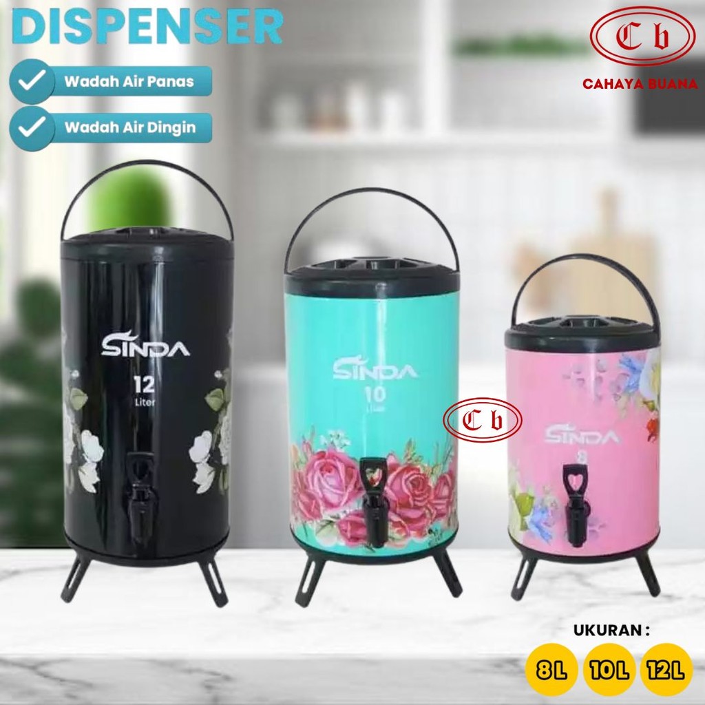 Termos Air Milk Tea Bucket Water 8 10 12 Liter Drink Jar Termos Stainless