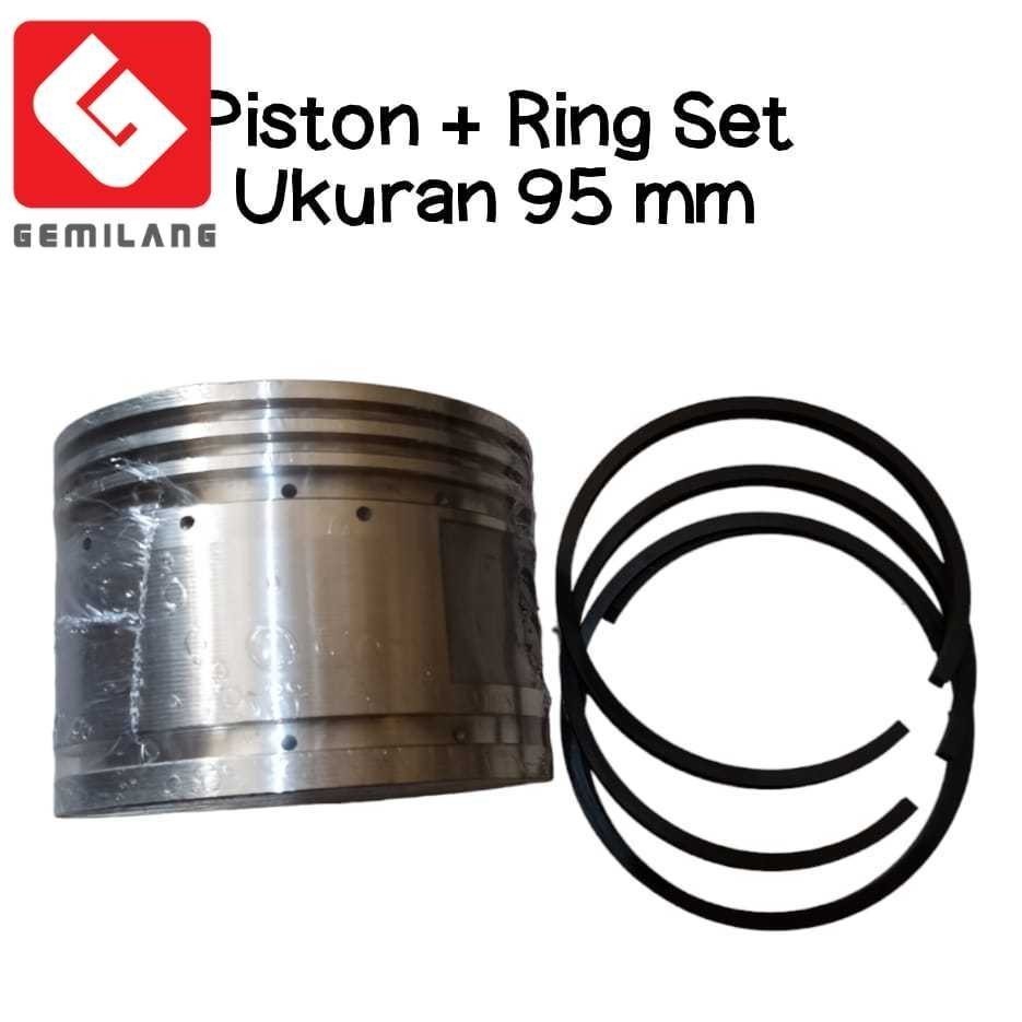 Paket  Piston + Ring Piston Kompresor Ukuran 95 mm