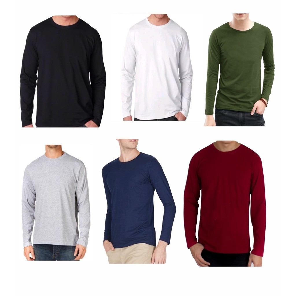 KAOS RIB PREMIUM / KAOS RIB LENGAN PANJANG PRIA / KAOS POLOS LENGAN PANJANG PREMIUM / KAOS RIB PRIA 