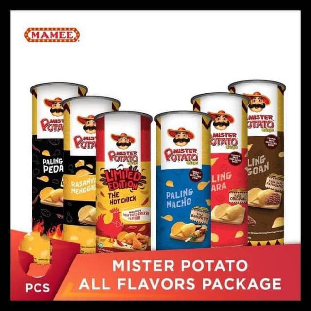 

Mister potato 80 gram Keripik Kentang Gurih - ABO