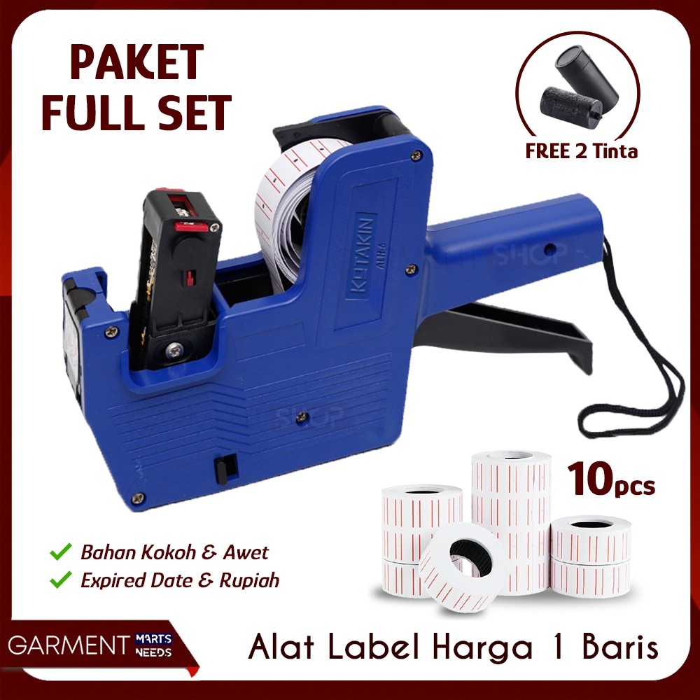 

CALIOGRI.SHOP Alat Label Harga Expired Date Snack Kerupuk Price Label 8 digit MX 5500