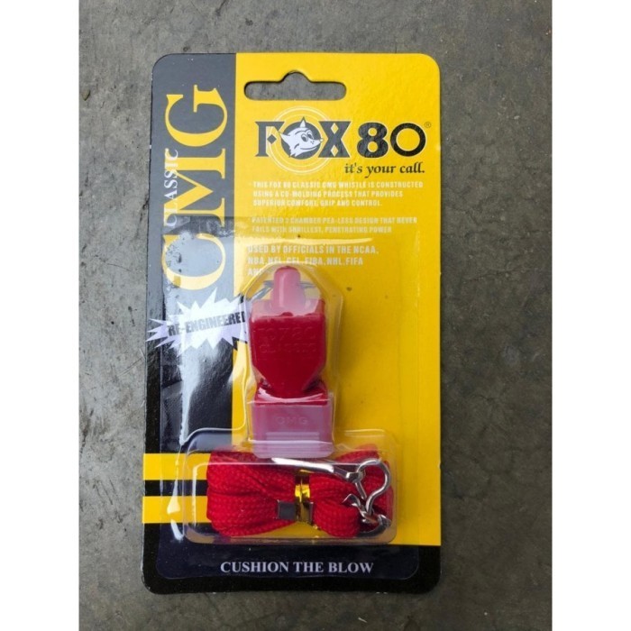 SGA3 Peluit Pluit Whistle Fox 80 / Fox 80 dan Tali untuk olahraga outdoor pramuka wasit burung