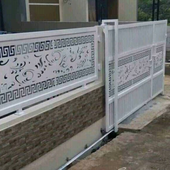 pagar minimalis modern laser cutting