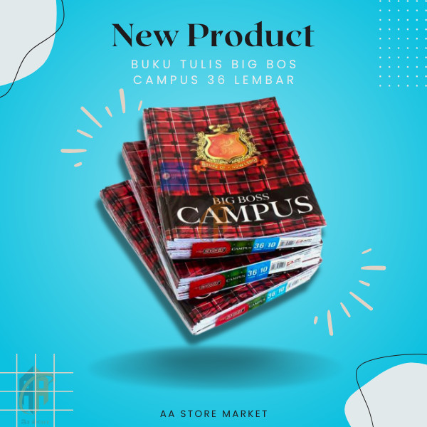 

BUKU KAMPUS BOXY PANJANG UKURAN BIG BOSS / (10pc) BUKU TULIS CAMPUS 36 LEMBAR