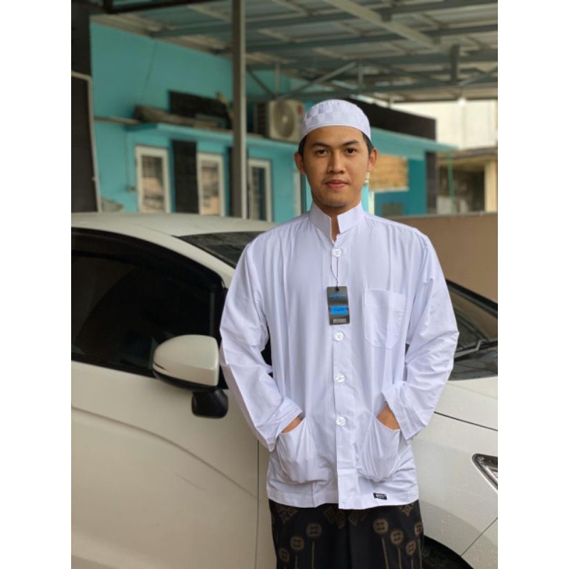 PREMIUM / JUAL KOKO HAIBAH KHUSUS PUTIH MEREK AMMU COLLECTION BAJU KOKO TERMURAH TERLARIS TERBAIK DE