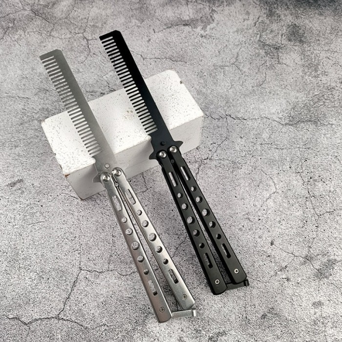 Sisir Besi Lipat Butterfly Balisong Training Trick Benchmade