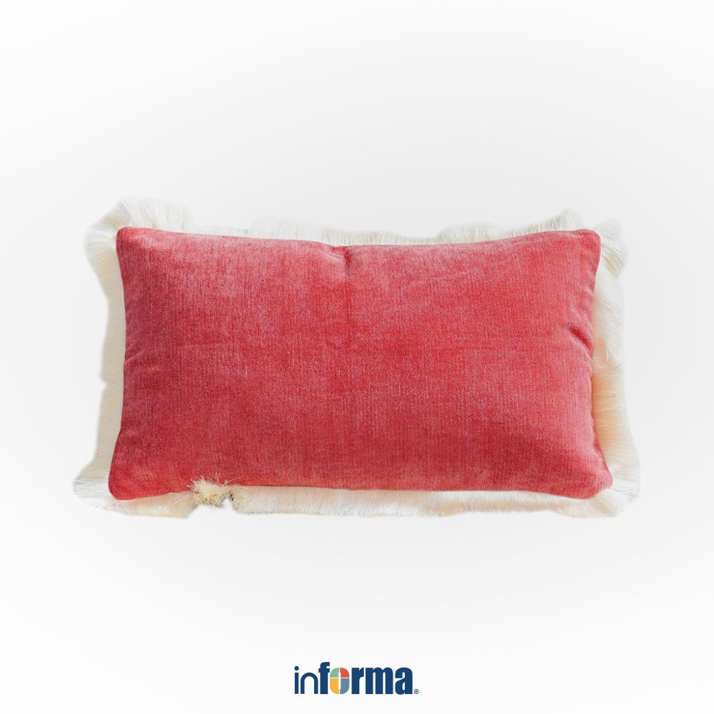 Informa 30X50 cm Sarung Bantal Sofa Vibrant Positivity B - Merah Maroon Cushion Cover Aesthetic Peli