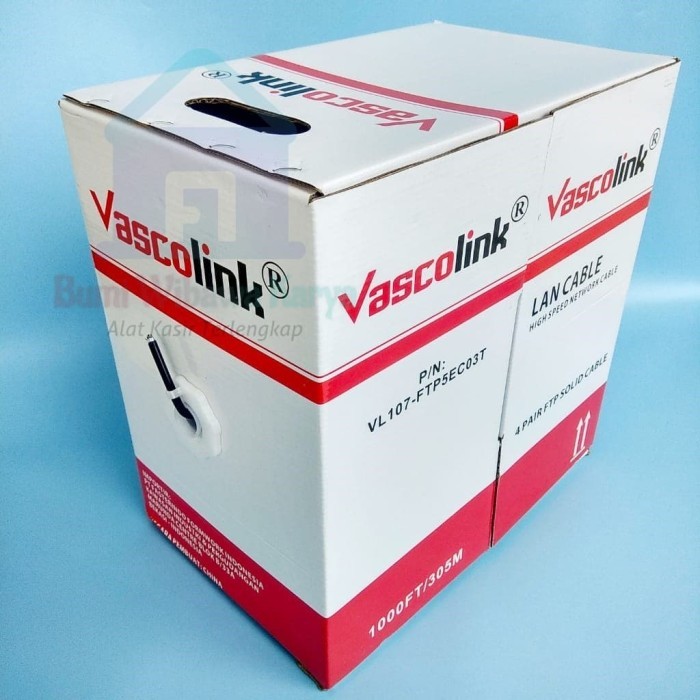 Cable UTP LAN Cat 5E Vascolink / Kabel Jaringan LAN per Dus