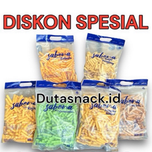 

1 karton snack SABENA NEW ISI 6 karung 1kg MIX rasa bisa COD ( NEW ) yy-03