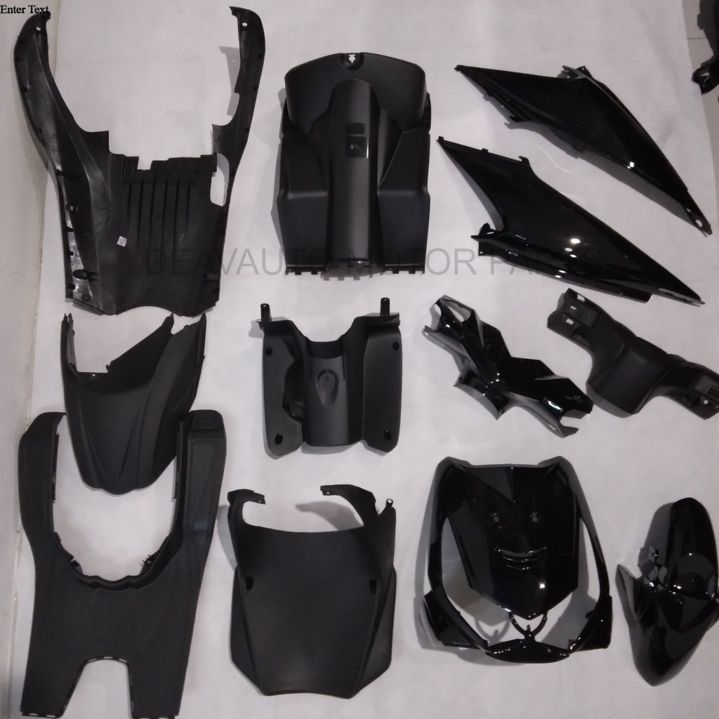 Full Body Beat Karbu KVY 2008 2009 2010 2011 Hitam Win | Complete Set Bodi Kasar Halus Motor Karbura