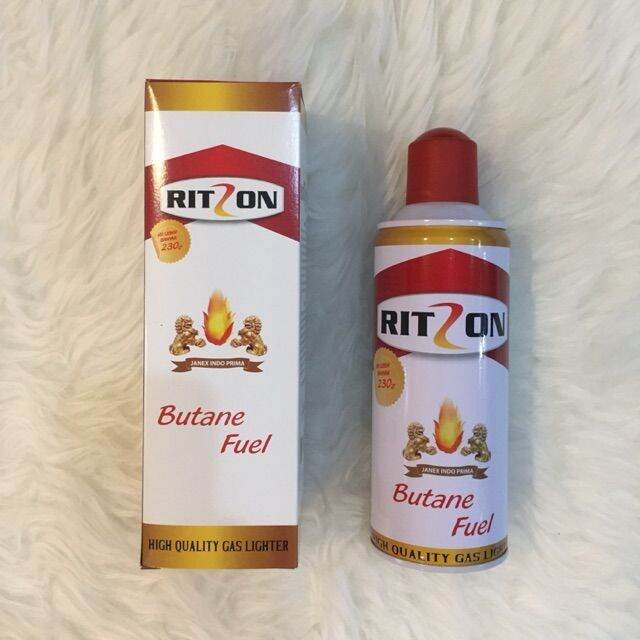 Gas Butane Isi Ulang Korek Ritzon 230gr/Gas Isi Ulang Korek